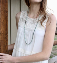 Load image into Gallery viewer, 6mm Blue Amazonite on Chocolate Wrap