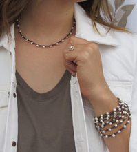 Load image into Gallery viewer, 4mm Classic Potato Pearl Chocolate Wrap