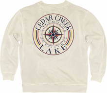 Load image into Gallery viewer, CCL Compass Fleece Crewneck in Ivory