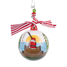 Load image into Gallery viewer, Santa Christmas At the Lake Ornament