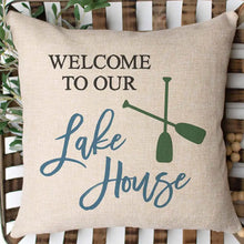 Load image into Gallery viewer, Welcome to Our Lake House Pillow