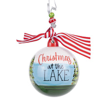 Load image into Gallery viewer, Santa Christmas At the Lake Ornament