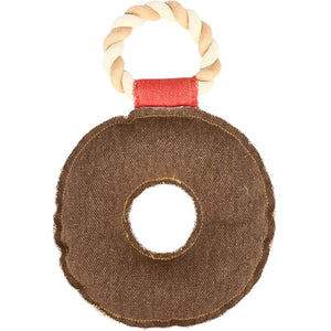 Dog + A Donut - 10.75" Canvas Dog Toy