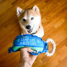 Load image into Gallery viewer, Camp Life - 10.5&quot; Canvas Dog Toy