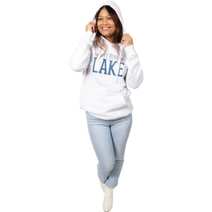 'Meant for the Lake' White Hoodie (Unisex)