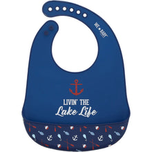 Load image into Gallery viewer, &#39;Lake Life&#39; Silicone Catch All Bib