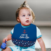 Load image into Gallery viewer, &#39;Lake Life&#39; Silicone Catch All Bib