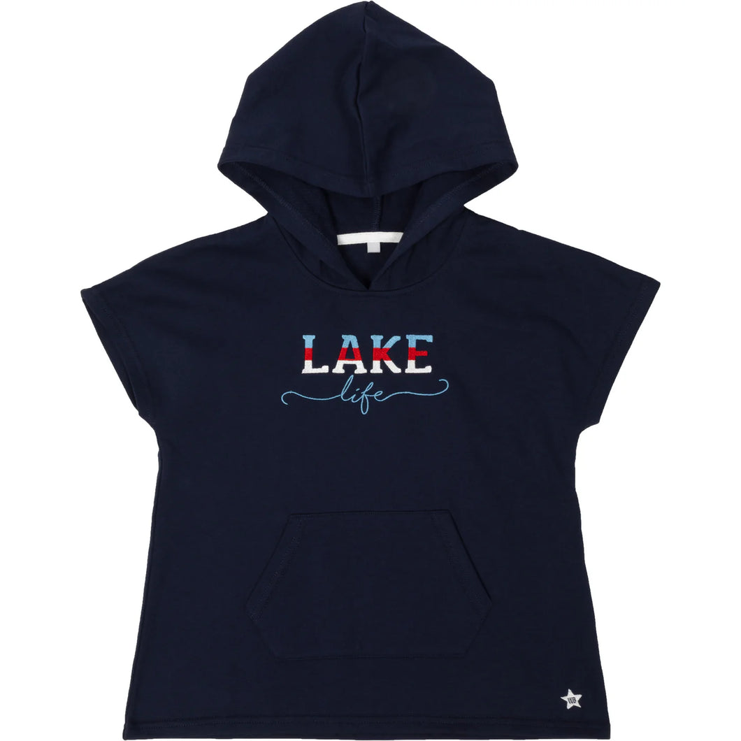 'Lake Life' Toddler Hooded French Terry Cover Up