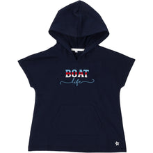 Load image into Gallery viewer, &#39;Boat Life&#39; Toddler Hooded French Terry Cover Up