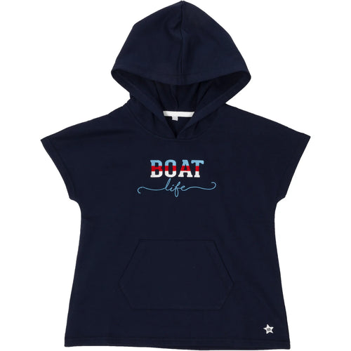 'Boat Life' Toddler Hooded French Terry Cover Up