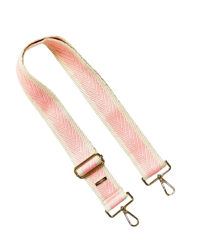 Premium Aztec Arrow Guitar Purse Strap - Pink + Cream