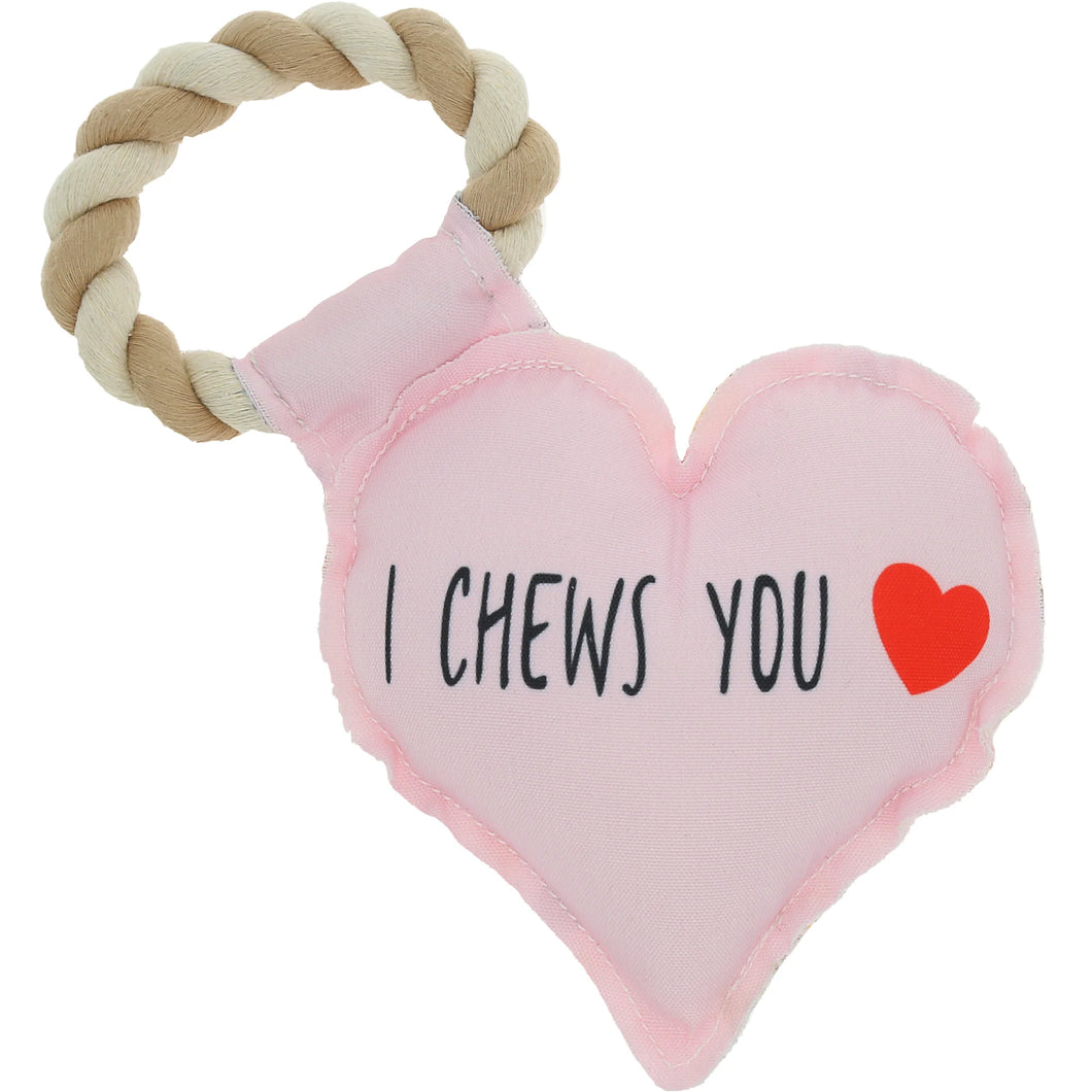 I Chews You - Canvas Dog Toy on Rope