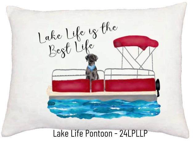 Lake Life is the Best Life Lumbar Pillow