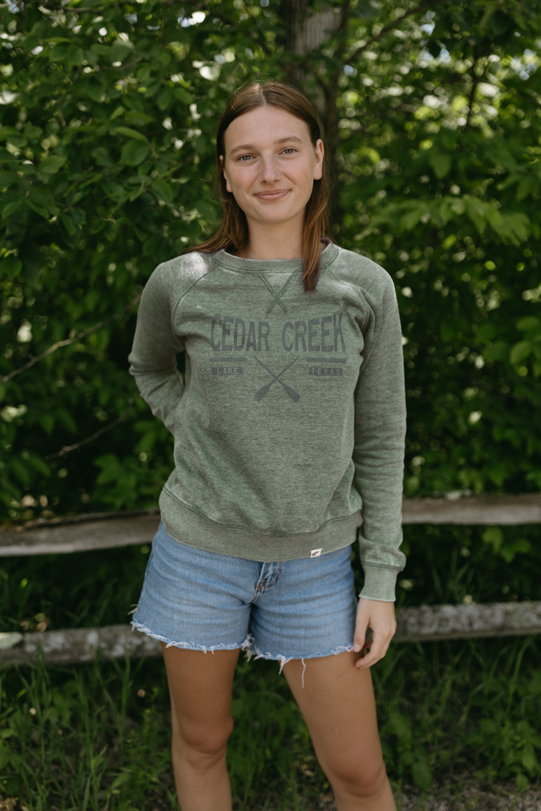 Woodland Cedar Creek Lake Crew Neck Sweatshirt