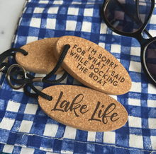 Load image into Gallery viewer, Floating Cork Keychain Boat, Lake