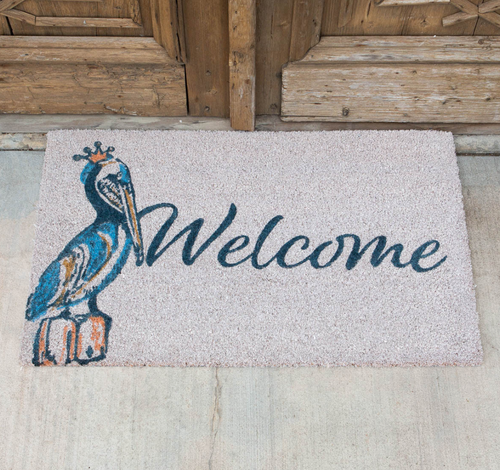 Welcome Pelican Coir Doormat