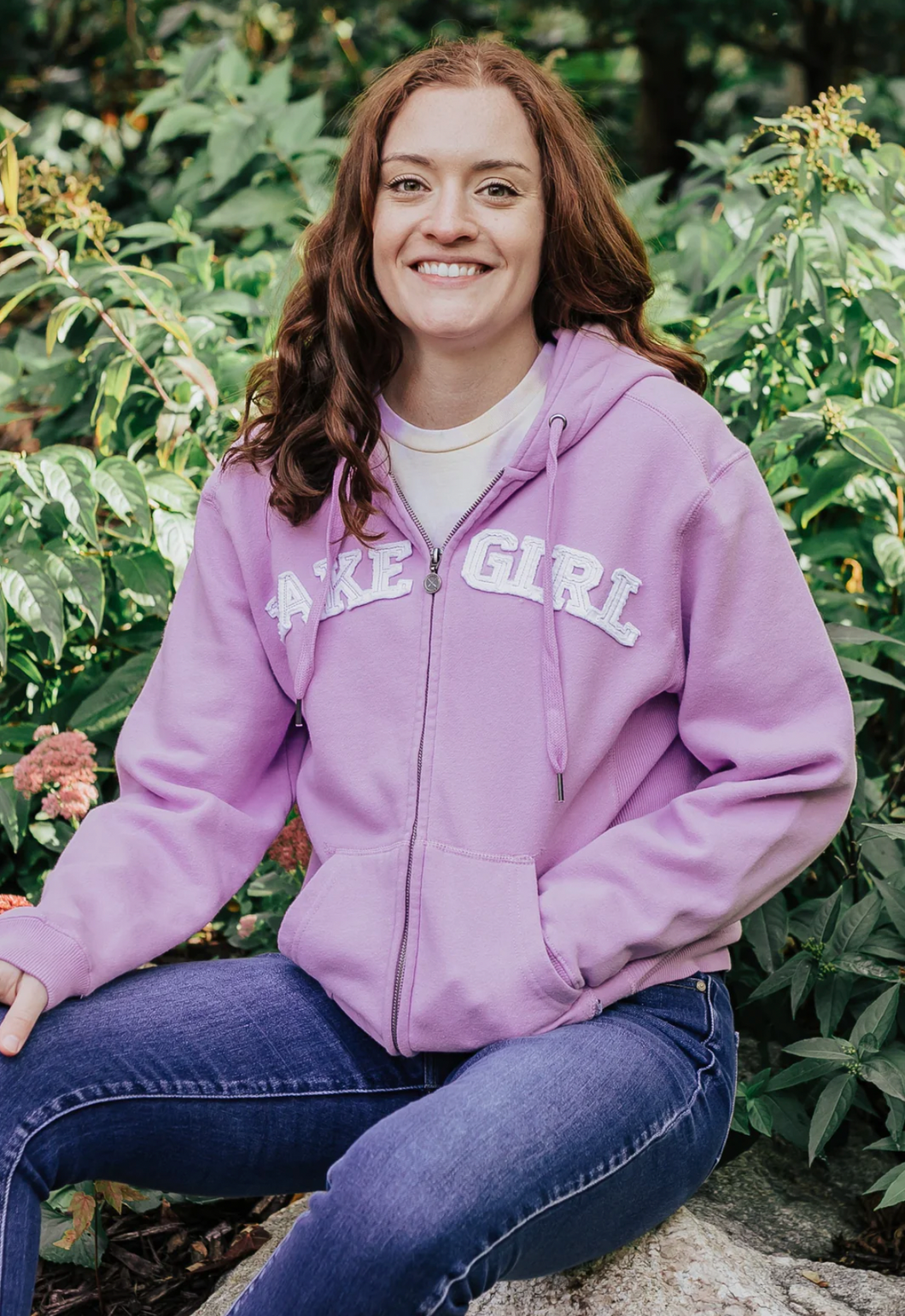 Lakegirl Full Zip Hoodie in Wisteria