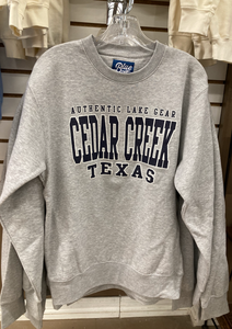 Authentic Lake Gear Cedar Creek Texas Crewneck Sweatshirt
