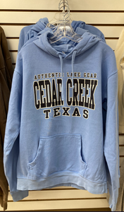 Authentic Lake Gear Cedar Creek Texas Ringspun Fleece Hoodie