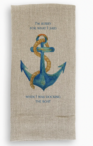Docking the Boat Anchor Guest Towel