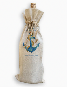 Docking the Boat Anchor Wine Bag