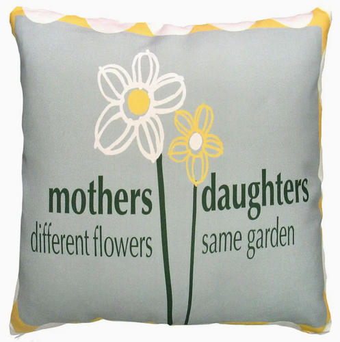 Mother + Daughter Indoor/Outdoor Pillow (18x18)