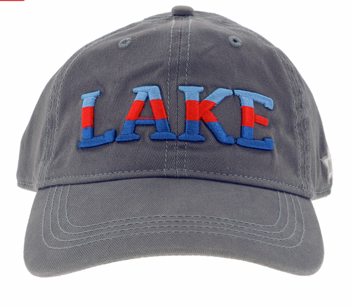 'Lake Dark Gray Adjustable Hat'
