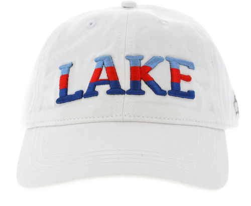 'Lake White Adjustable Hat'