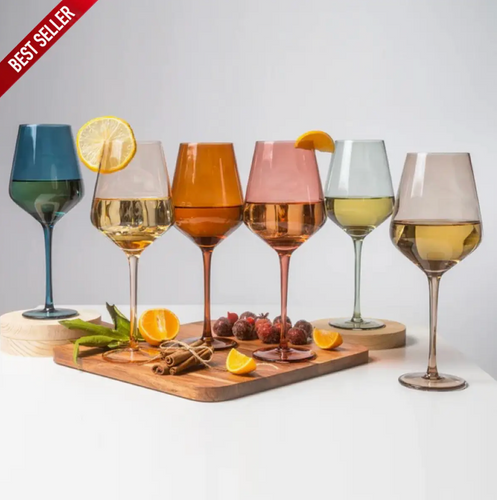 Multi-Colored Wine Glasses