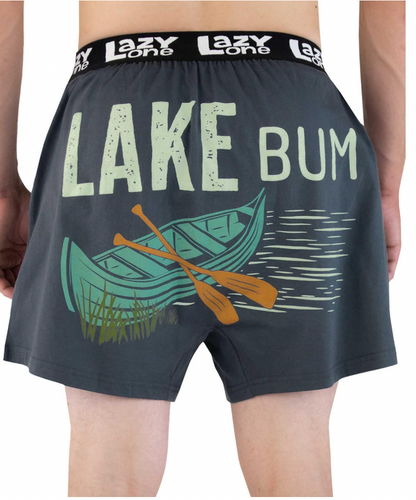 Lake Bum Men's Funny Boxer