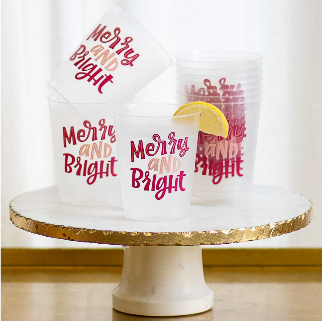 Merry and Bright Party Cups (Set of 10)