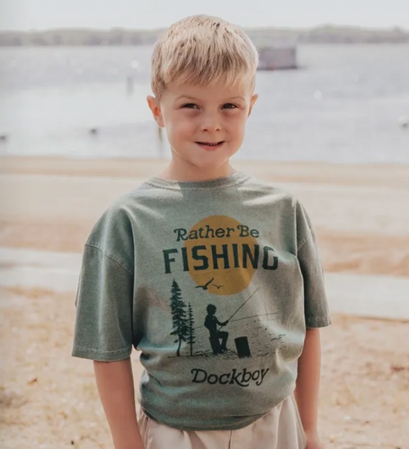 Dockboy Fishing Tee in Green