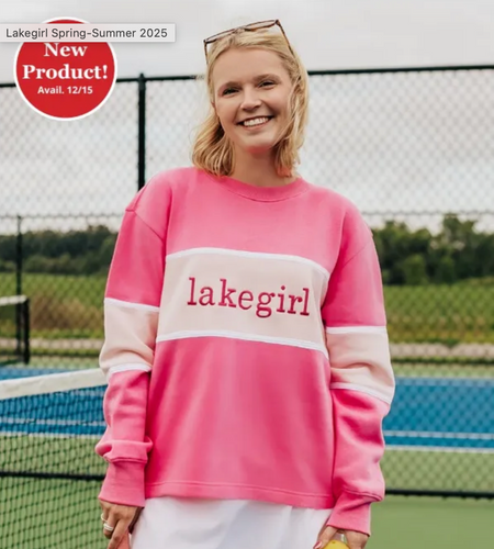 Lakegirl Cloud Fleece Color Block Crew