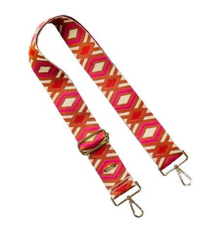 Diamond Luxury Guitar Purse Strap - Sunset