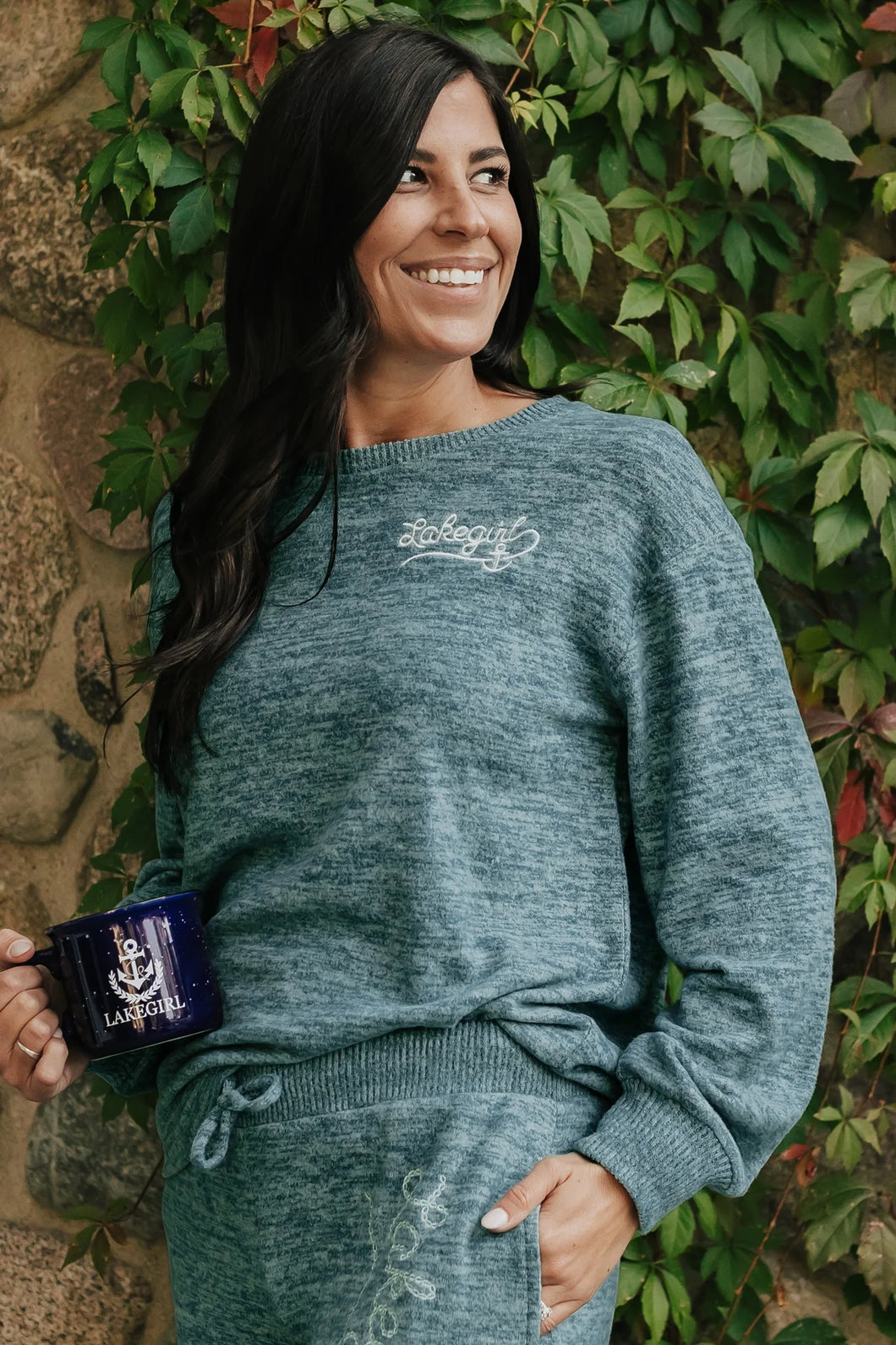 Lakegirl Hacci Long Sleeve Crew Neck