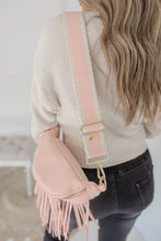 Load image into Gallery viewer, Premium Aztec Arrow Guitar Purse Strap - Pink + Cream