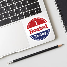 Load image into Gallery viewer, &#39;I Boated Today&#39; Sticker 4&quot;