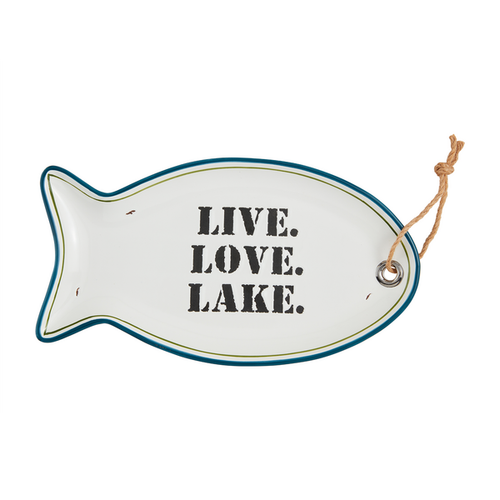 'Live Love Lake' Fish Platter
