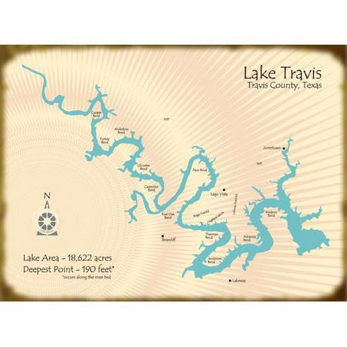 Lake Travis Texas Map