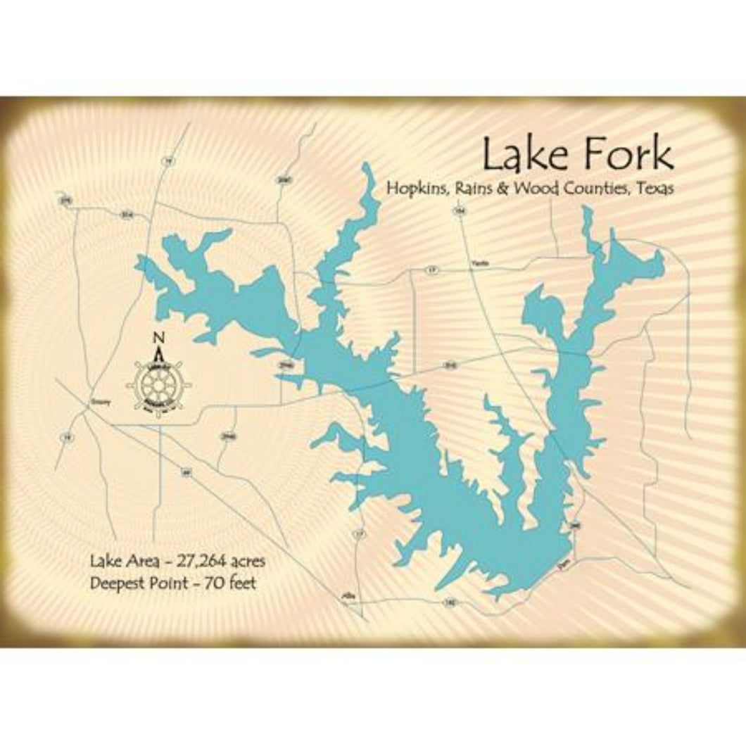 Lake Fork Texas Map