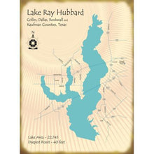 Load image into Gallery viewer, Lake Ray Hubbard Texas Map
