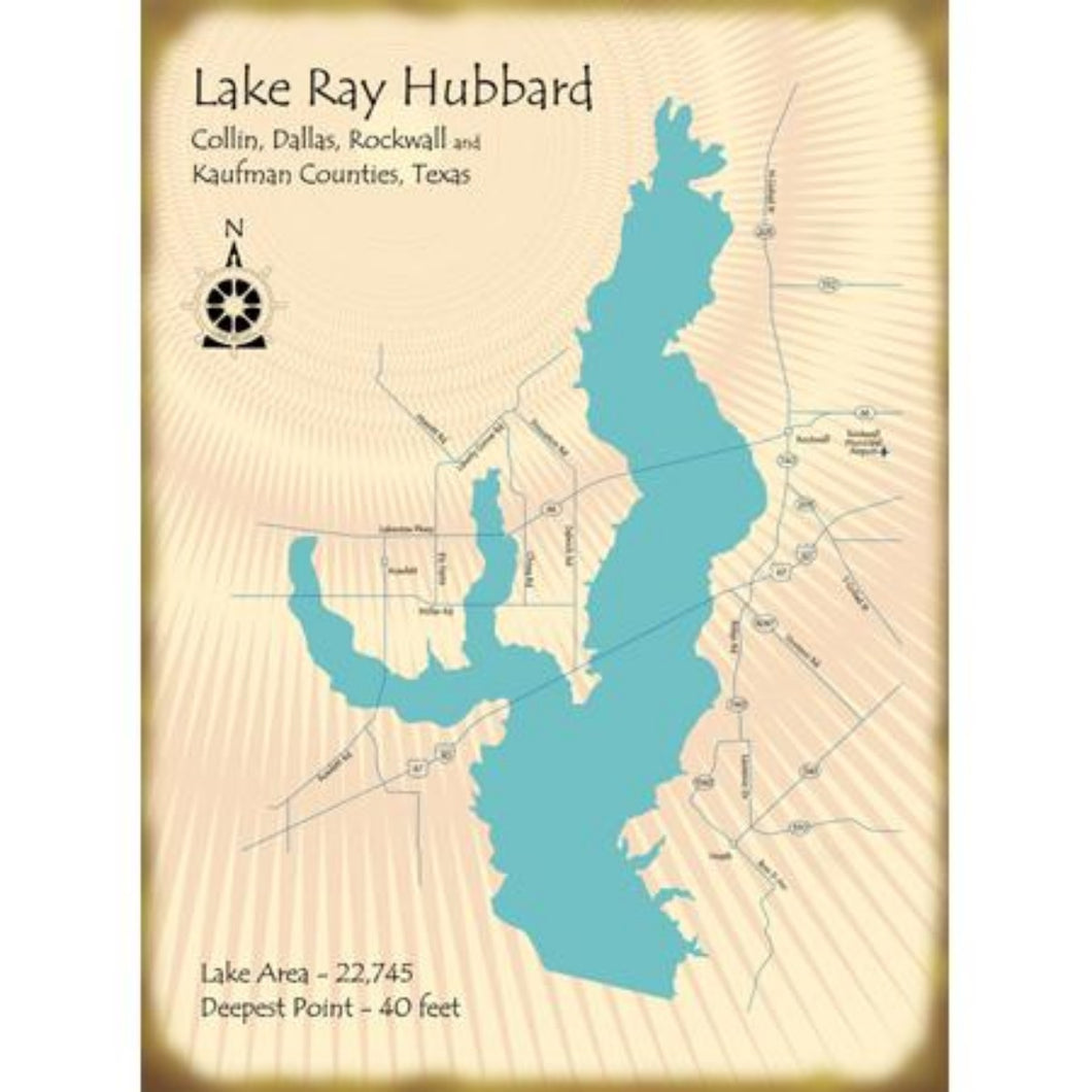 Lake Ray Hubbard Texas Map