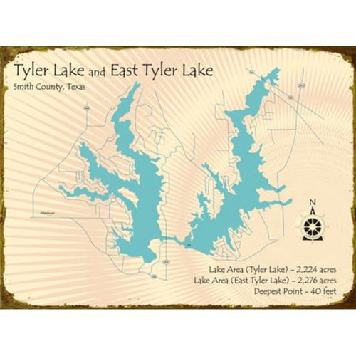 Tyler Lake Texas Map