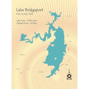 Lake Bridgeport Lake Texas Map