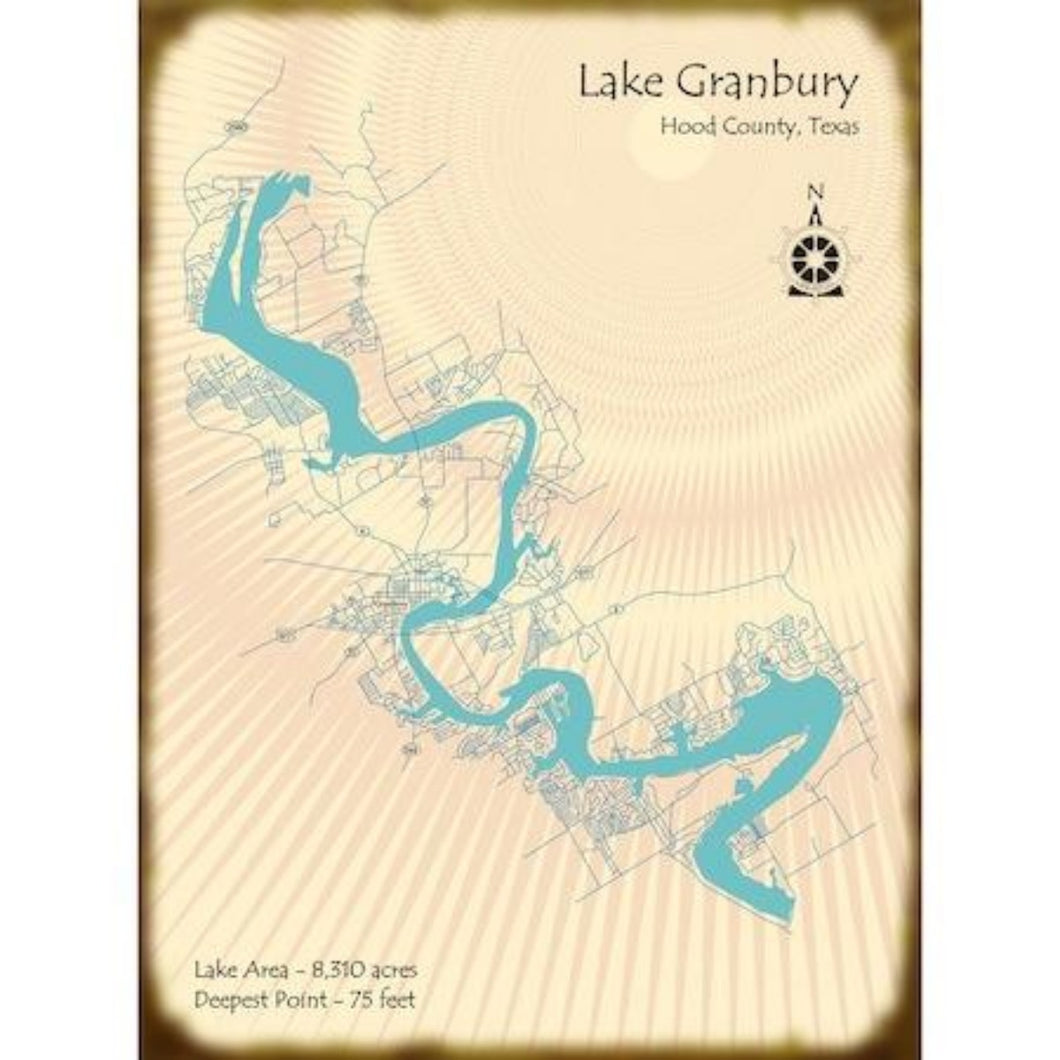 Lake Granbury Texas Map