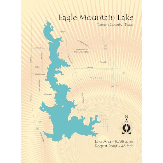 Eagle Mountain Lake Texas Map