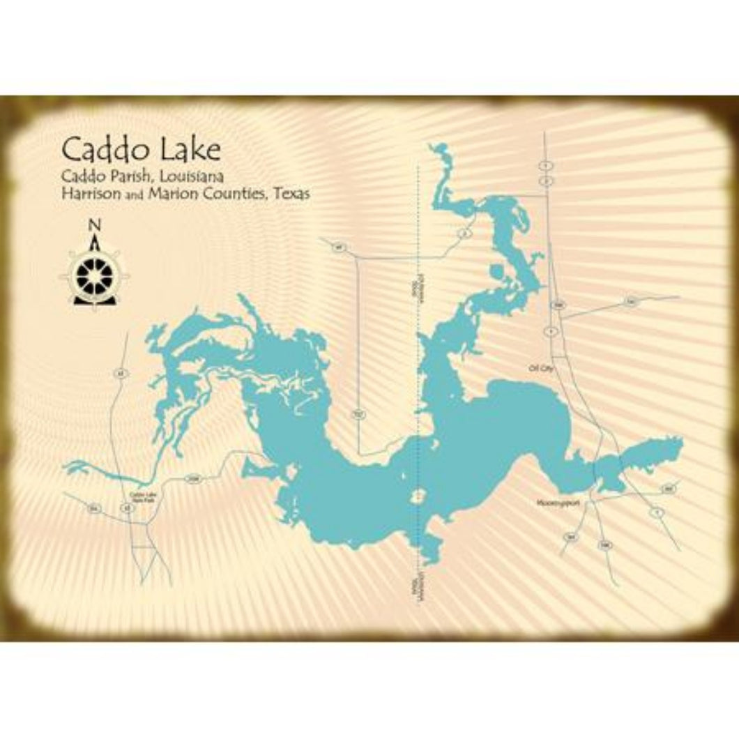 Caddo Lake Texas Map