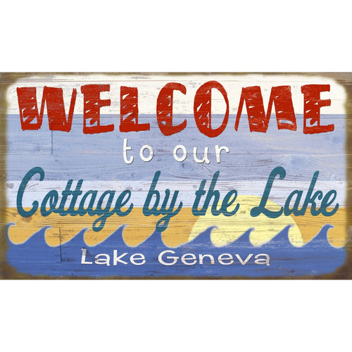 Cottage by the Lake Sign