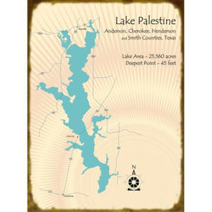Lake Palestine Texas Map