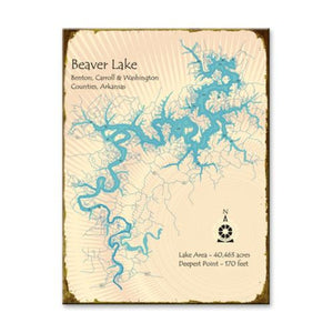 Beaver Lake Arkansas Map